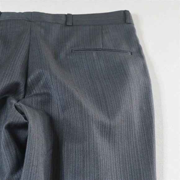 Raffinati 42L 34x32 Blue Herringbone Mens Jacket Pants Suit